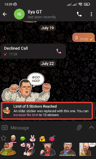 How to add stickers to Favorites on Telegram in 2022 on Android