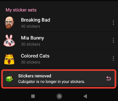 How to delete stickers on Telegram on Android and desktop 