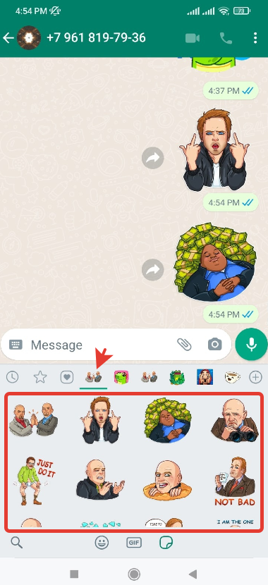How to add (transfer, import) animated Telegram stickers to WhatsApp